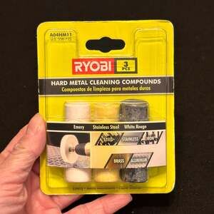 Ryobi Hard Metal Cleaning Compound Set (3-Piece) NEW IN BOX